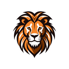 Naklejka na ściany i meble Vector logo lion, lion icon, lion head