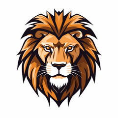 Fototapeta na wymiar Vector logo lion, lion icon, lion head