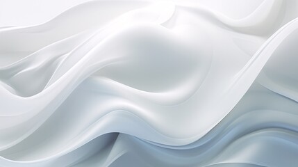 Ethereal White Waves Background
