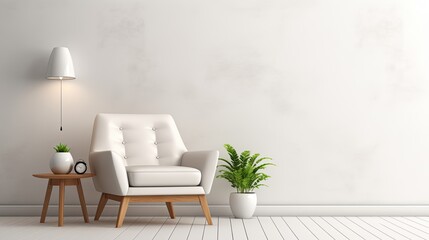 modern room concept interior style chair, generative ai