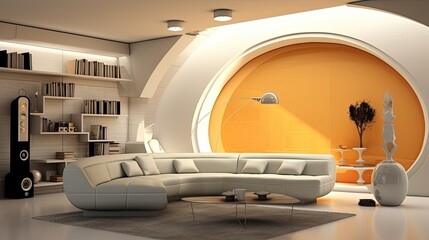 modern style conceptual interior room, generative ai
