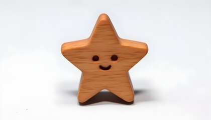 Wooden products in the shape of smiling stars