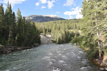 river in the mountains