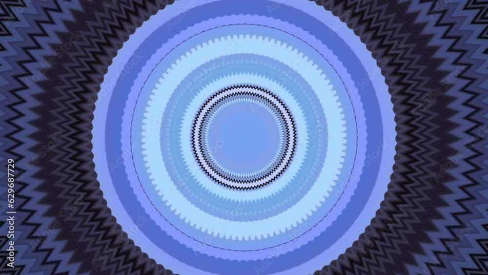 Poster pulsating colorful circles in musical rhythm. motion. colored circles move and pulsate in center of 