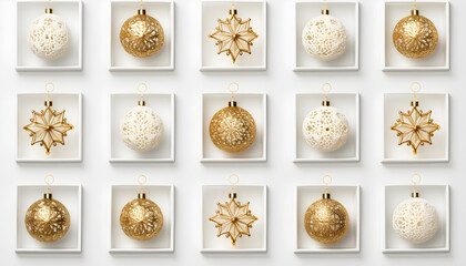 Christmas decorations with appropriate space for design