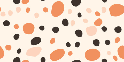 Minimalist abstract trendy dot pattern. Fashionable template for design