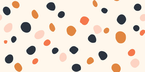 Minimalist abstract trendy dot pattern. Fashionable template for design