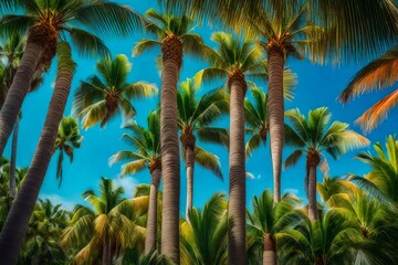 Fototapeta na wymiar coconut trees