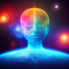 world, mind, universe, psychedelic, generative ai, mind