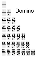 Domino game set 