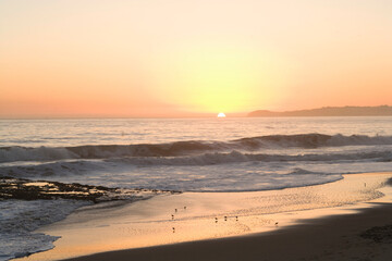 sunset at the beach