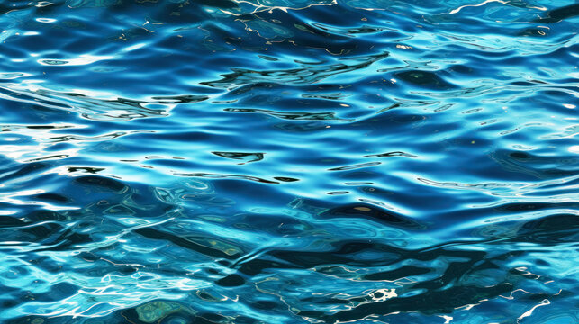 Seamless photorealistic water surface with ripples. Generative AI