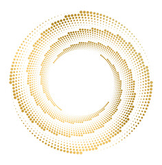 Design elements. Wave of many purple lines circle ring. Abstract vertical wavy stripes on white background isolated. Vector illustration EPS 10. Colorful waves with lines created using Blend Too