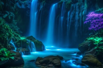 waterfall in the jungle