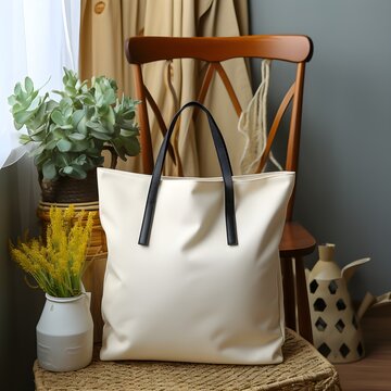 Eco-Friendly Convenience: Tote Bag Mockup in the Kitchen

