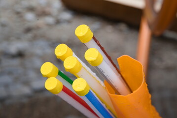 Internetverbindung mit Glasfaser - Anschlussleerrohre