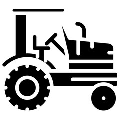 Tractor vector icon style