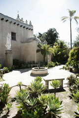 church exterior rear with greenery