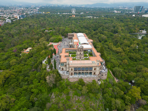 Chapultepec Castle: A Drone's Eye View of the Historic Landmark, Mexico, City