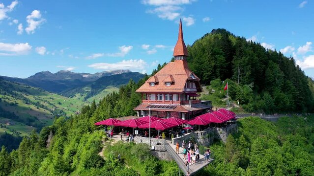 Harder Kulm close-up with viewing platform