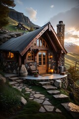  small house in the top of  mountain