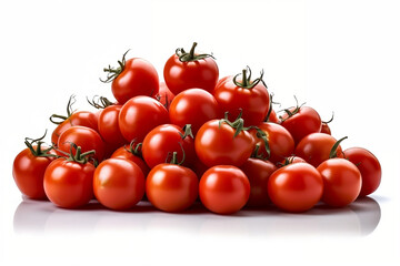 Pomodori su sfondo bianco