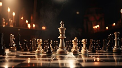 chess in the night