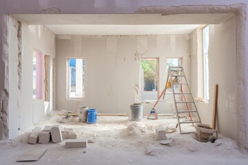 The construction industry is developing new methods for building homes, including the use of gypsum plaster walls.