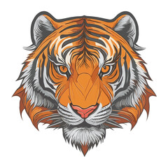 tiger head vector illustration