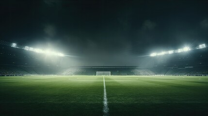 stadium lights at night