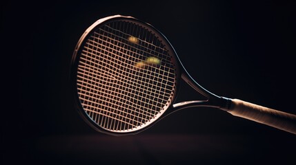 tennis racket and ball