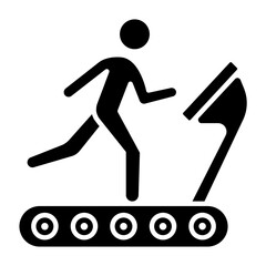Runner Machine Glyph Icon