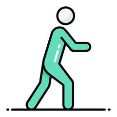 Stretch Line Color Icon