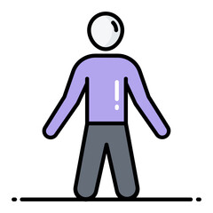 Excercise Line Color Icon