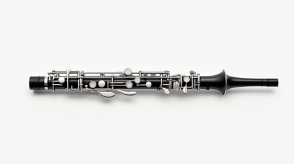 Clarinet flute isolated on white background