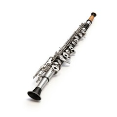 Clarinet flute isolated on white