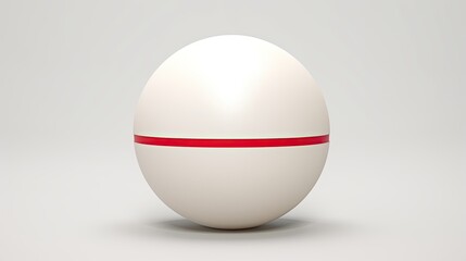 red volleyball ball isolated