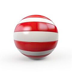 3d render of a red ball