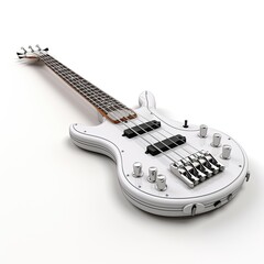 Fototapeta na wymiar electric guitar isolated on white
