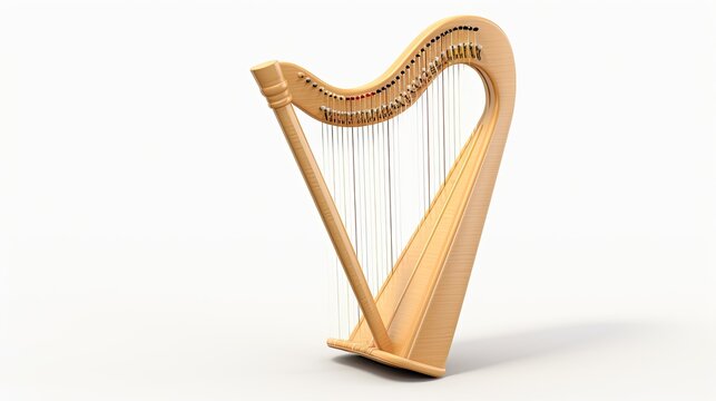 harp isolated on white background