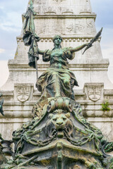 Fototapeta na wymiar Prince Henry the Navigator Monument (1884) by Tomas Costa in Porto, Portugal