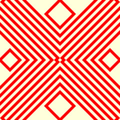 Checks wallpaper. Seamless geometric pattern. Squares background. Diamonds ornament. Geometrical motif. Rhombuses digital paper. Tiles textile print. Linear web design. Vector.