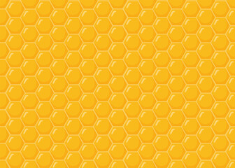 Honeycomb seamless pattern vector