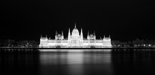 Hungarian house of parliament, beautiful architecture of Budapest