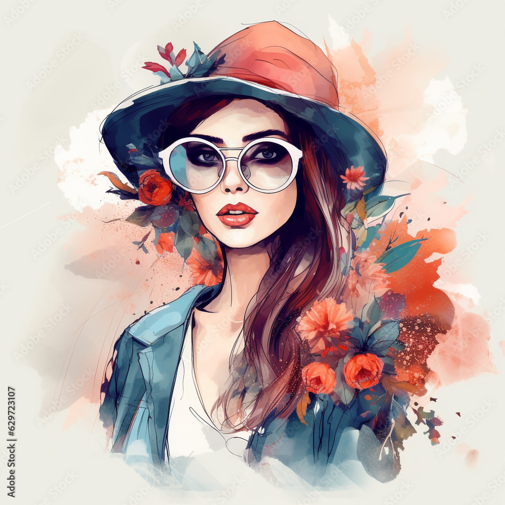 Wall mural Fashion Portrai