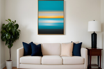 Artwork that complements the overall aesthetic of the living room. Consider original paintings, limited-edition prints, or even curated gallery walls to add a touch of sophistication