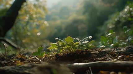 Obraz premium Nature ground. Mother nature. Generative AI