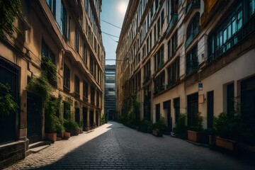 Obraz premium narrow street