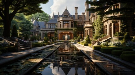 Charming European Architectural Gems: Discovering Historic Landmarks and Old Towns amid Towering Castles and Medieval Houses, generative AI