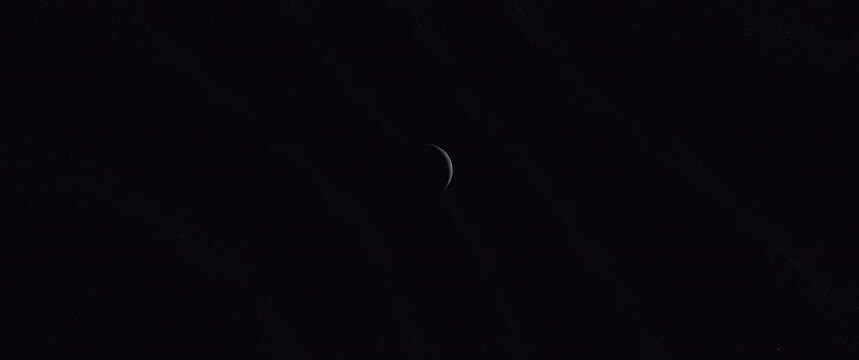 The Moon viewed from far away